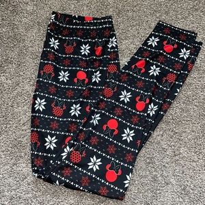 Minnie Mouse Holiday Leggings
